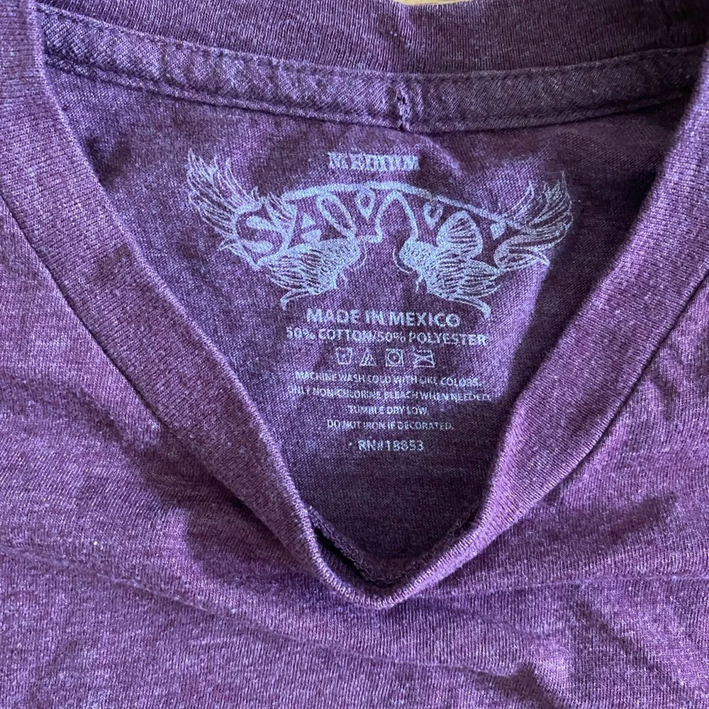 Savvy Dr. Pepper Tshirt Adult Medium Maroon Faded Graphic Tee Flawed Inside Neck - Picture 2 of 6